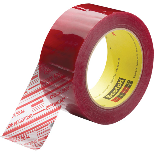 Ruban d'emballage avec message de s&eacute;curit&eacute; Scotch 3779, Adh&eacute;sif Acrylique, 1,8 mils, 48 mm (2") x 914 m (2998') Chandler Sales