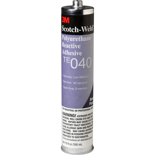 Scotch-Weld PUR Adhesive, 10 oz., Cartridge, Clear Chandler Sales