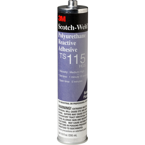 Scotch-Weld PUR Adhesive, 10 oz., Cartridge, Clear Chandler Sales