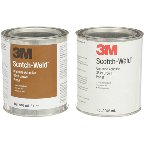Scotch-Weld Urethane Adhesive 3549, 64 fl. oz., Can, Brown Chandler Sales