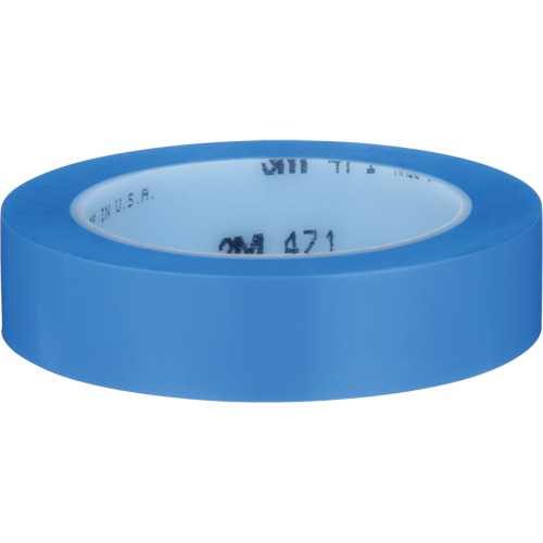 Ruban en vinyle 471, 25,4 mm (1") la x 32,9 m (108') lo, 5,3 mils, Bleu Chandler Sales