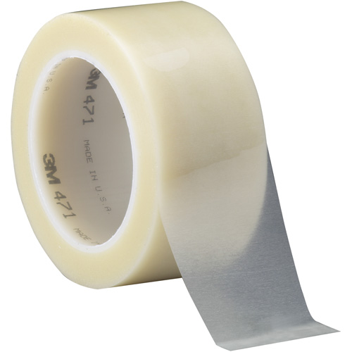 Ruban en vinyle 471, 50,8 mm (2") la x 32,9 m (108') lo, 5,2 mils, Transparent Chandler Sales