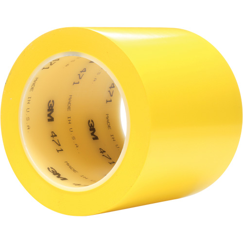 Ruban en vinyle 471, 102 mm (4") la x 32,9 m (108') lo, 5,2 mils, Jaune Chandler Sales