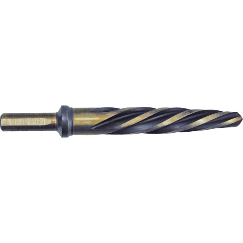 Jet-Kut&reg; Black & Gold Premium Car Reamer, 3/4", Spiral Flute, High Speed Steel, 3-Flat Shank Chandler Sales