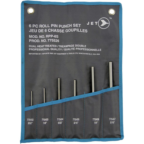 RPP-6S Roll Pin Punch Set, 6 Pieces Chandler Sales