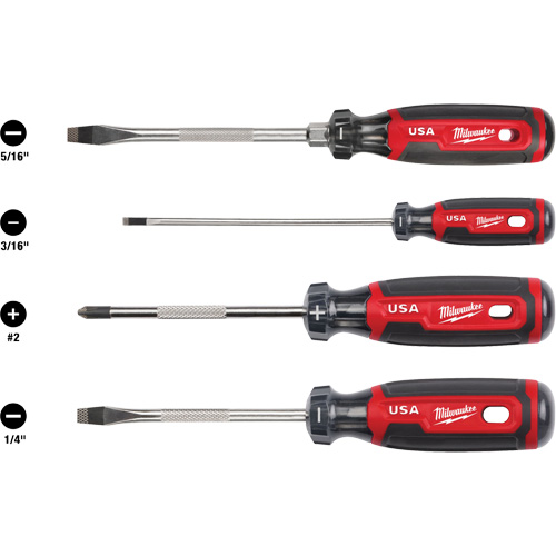 Cushion Grip Screwdriver Set, 4 Pcs. Chandler Sales