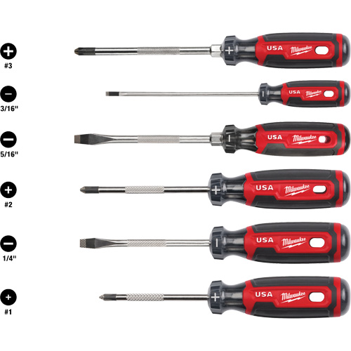 Cushion Grip Screwdriver Set, 6 Pcs. Chandler Sales