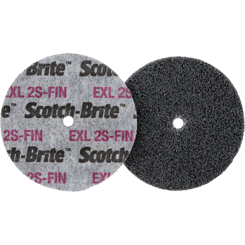 Scotch-Brite EXL Unitized Wheel, 3" x 1/2", 1/4" Arbor Chandler Sales