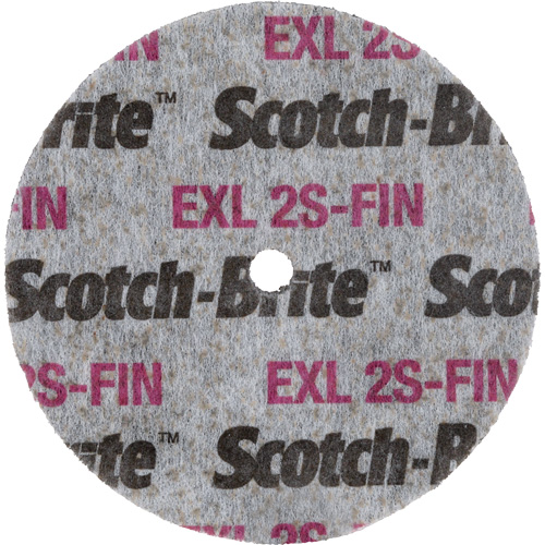 Scotch-Brite EXL Unitized Wheel, 3" x 1/2", 1/4" Arbor Chandler Sales
