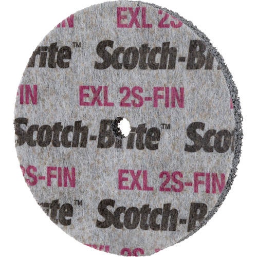 Scotch-Brite EXL Unitized Wheel, 3" x 1/2", 1/4" Arbor Chandler Sales