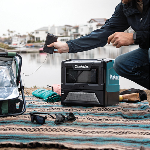 Four &agrave; micro-ondes sans fil 40 V Max XGT (outil seulement), 350 W/500 W, Noir/bleu Chandler Sales