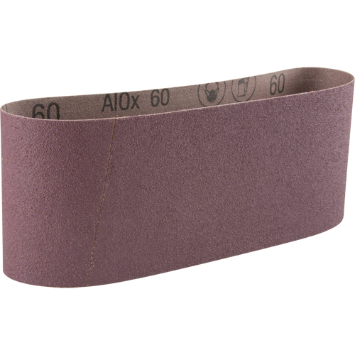 Courroie abrasive en toile 341D, 4" la x 24" lo, Oxyde d'aluminium, Grain 60 Chandler Sales