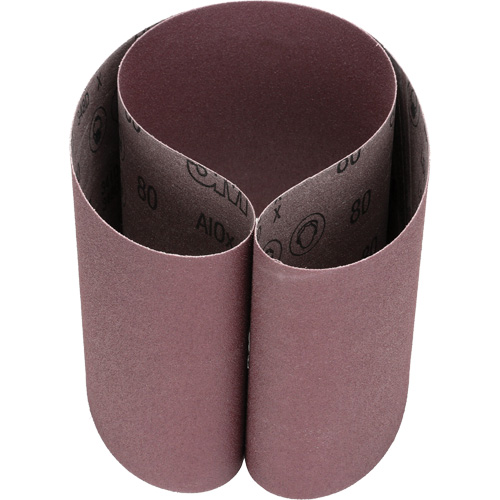 Courroie abrasive en toile 341D, 6" la x 48" lo, Oxyde d'aluminium, Grain 80 Chandler Sales