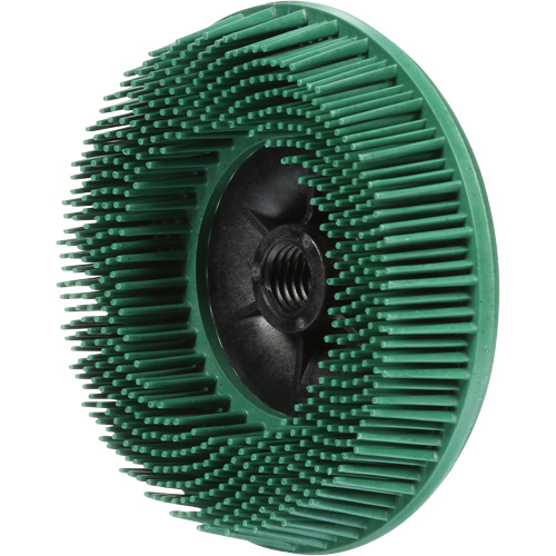 Disques radiaux bristle pour meuleuses angulaires Scotch-Brite, C&eacute;ramique, Grain 50, 4-1/2" dia. Chandler Sales