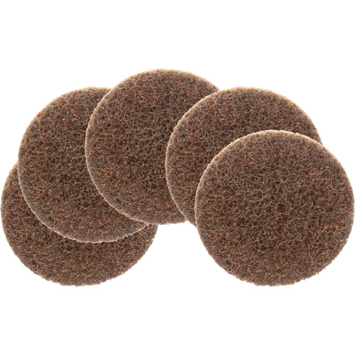 Disque de conditionnement de surface Roloc Scotch-Brite, 2" dia., Grain Cors&eacute;, Oxyde d'aluminium Chandler Sales