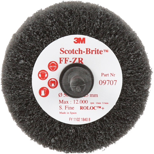 Brosse &agrave; lamelles pour la coupe et le polissage Scotch-Brite, Oxyde d'aluminium, Grain Fin, 2" x 1" x 1/4" Chandler Sales