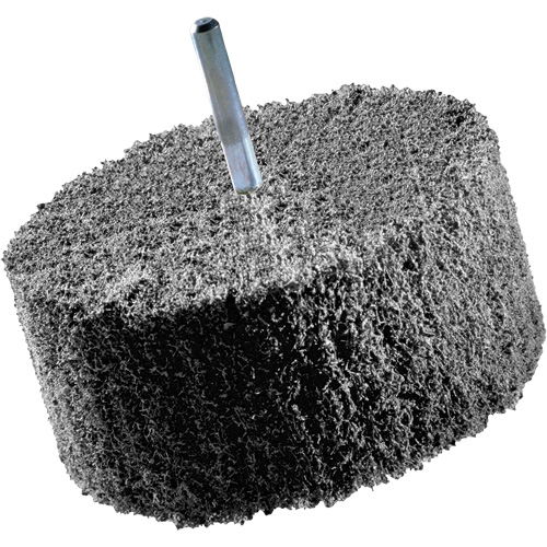 Meules de finition Scotch-Brite, 8" x 2", Arbre de 3" Chandler Sales