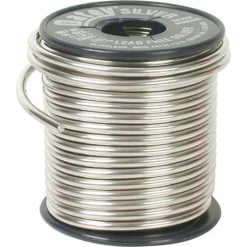 Plumbing Solder, Lead-Free, 60-100% Tin 1-5% Bismuth 1-5% Copper 1-5% Silver, Solid Core, 0.117" Dia. Chandler Sales