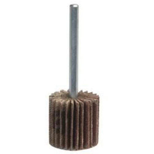 Super Finish Mini Flap Wheel, Aluminum Oxide, 60 Grit, 1-3/16" x 1/4" x 1/4" Chandler Sales