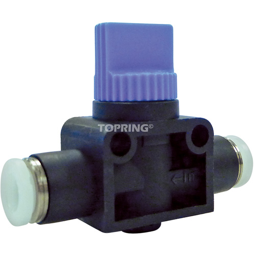 2-Way Straight Union Miniature Hand Valve, 1/4" NPT Air Inlet, 1/4" NPT Outlet, 150 PSI Chandler Sales