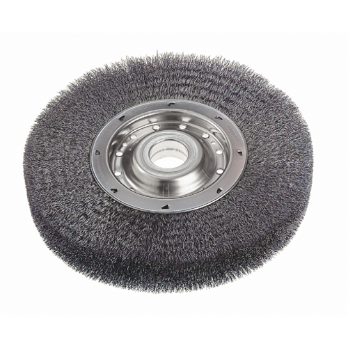 Brosses rotatives &agrave; fils cr&ecirc;p&eacute;s - Face large, 10" dia., Fils 0,0118", Arbre 2" Chandler Sales