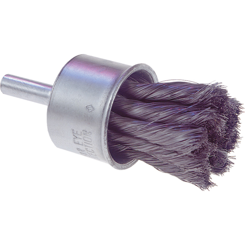 Knot Wire End Brush, 1/2" Dia., 0.0104" Wire Dia., 1/4" Shank Chandler Sales