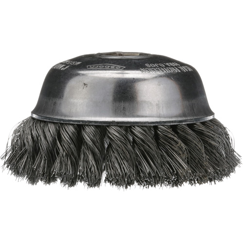 Knotted Cup Brush, 4" Dia. x 5/8"-11 Arbor Chandler Sales