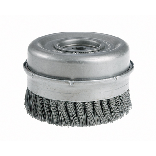 Brosses-boisseau &agrave; fils nou&eacute;s avec bride - Robustes, 4" dia. x 5/8"-11 arbre Chandler Sales