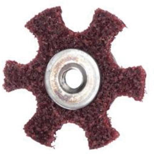 Disque abrasif en forme d'&eacute;toile pour pr&eacute;paration de surface Abrasotex , 3" dia., Grain Moyen, Oxyde d'aluminium Chandler Sales