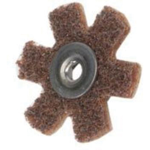 Disque abrasif en forme d'&eacute;toile pour pr&eacute;paration de surface Abrasotex , 1-1/2" dia., Grain Cors&eacute;, Oxyde d'aluminium Chandler Sales