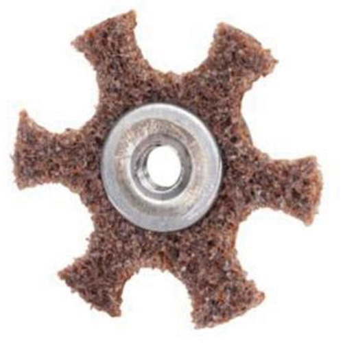 Disque abrasif en forme d'&eacute;toile pour pr&eacute;paration de surface Abrasotex , 2" dia., Grain Cors&eacute;, Oxyde d'aluminium Chandler Sales