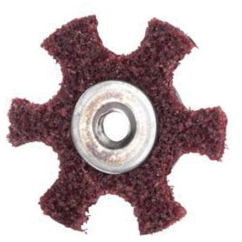 Abrasotex Surface Preparation Star, 2" Dia., Medium Grit, Aluminum Oxide Chandler Sales