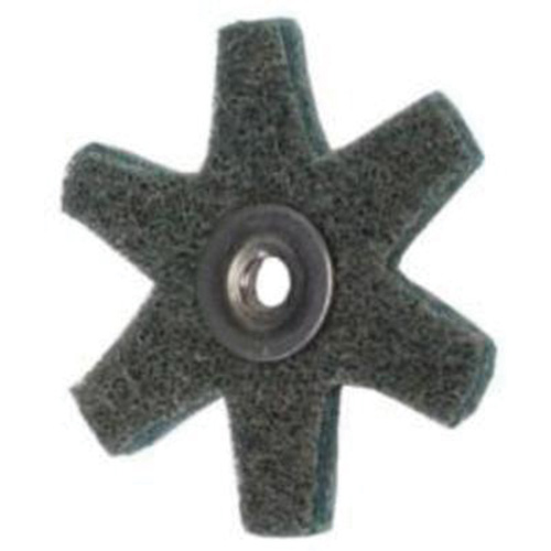 Disque abrasif en forme d'&eacute;toile pour pr&eacute;paration de surface Abrasotex , 2" dia., Grain Tr&egrave;s fin, Oxyde d'aluminium Chandler Sales