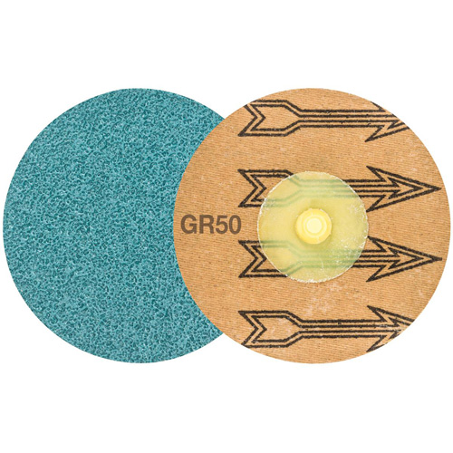 TWIST TOPCUT Sanding Disc, 3" Dia., 50 Grit, Zirconium Chandler Sales