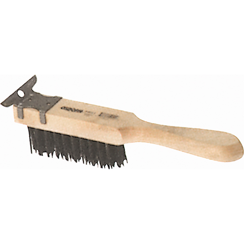Brosses de grattage &agrave; grattoir, manche droit, Acier, 4 x 11 rangs de fils, Longueur 11-3/8" Chandler Sales