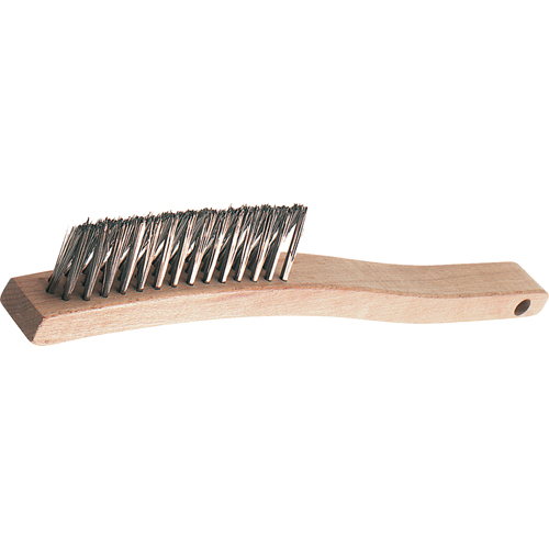 Brosses de grattage &agrave; manche long, rainure en V, Acier, 3 x 14 rangs de fils, Longueur 13-3/4" Chandler Sales