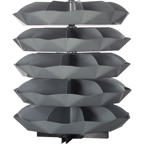 Rotabin&reg; Storage Units, 625 lbs. Capacity per Level, 3 Level, 34" H x 44" Dia. Chandler Sales