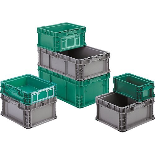 Syst&egrave;me de contenants d'exp&eacute;dition 4845 de StakPak Plus, 7-2/5" la x 12" p x 5" h, Vert moyen Chandler Sales
