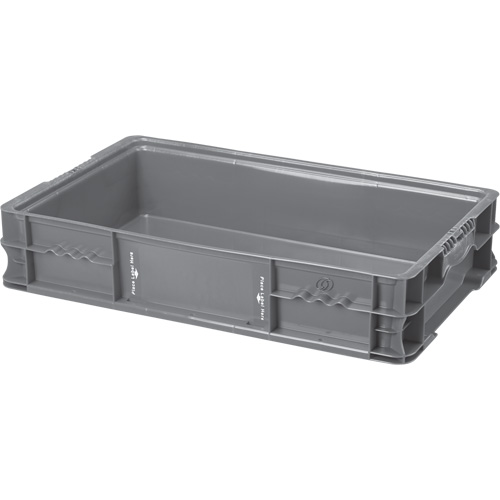 StakPak Plus 4845 System Containers, 15" W x 24" D x 5" H, Grey Chandler Sales