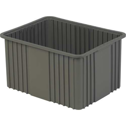 Divider Box, Polyethylene, 20.9" W x 15.9" D x 12" H, Grey Chandler Sales