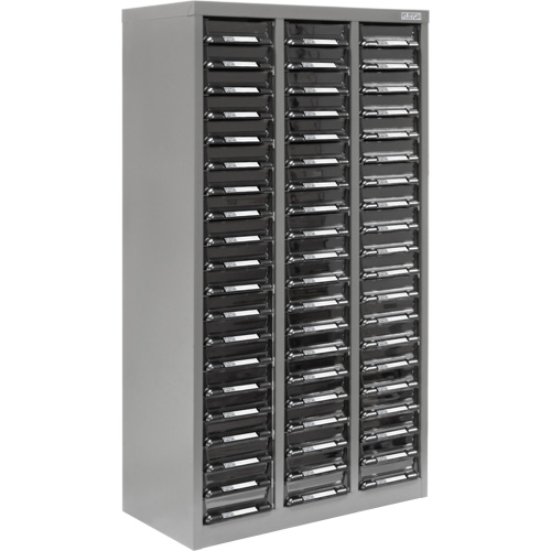 Casiers pour pi&egrave;ces KPC-300, Acier galvanis&eacute;, 60 tiroirs, 21-3/10" x 10-2/5" x 36-9/10", Gris Chandler Sales