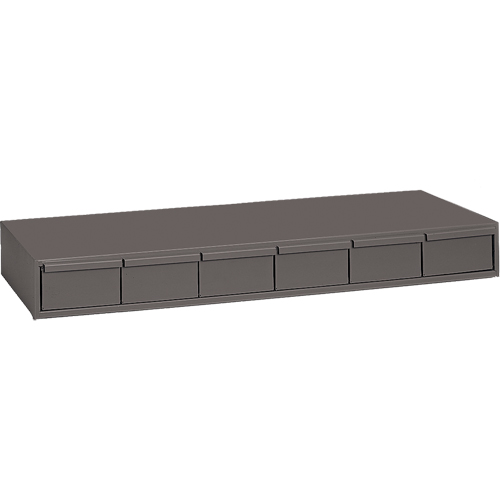 Casiers &agrave; tiroirs industriels, 6 tiroirs, 33-3/4" la x 11-5/8" p x 4" h, Gris Chandler Sales