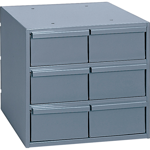 Casiers &agrave; tiroirs industriels, 6 tiroirs, 11-3/4" la x 11-5/8" p x 10-7/8" h, Gris Chandler Sales