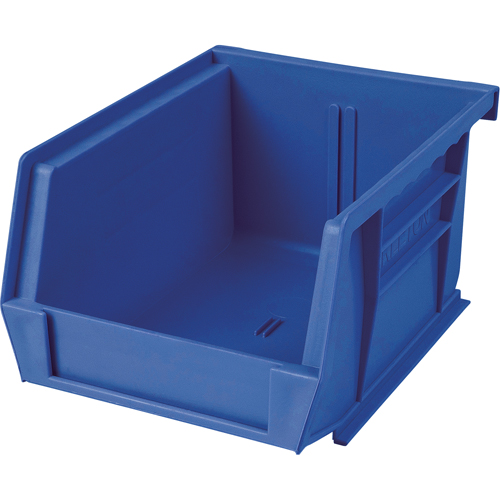 Plastic Bin, 8-1/4" W x 9" H x 18" D, Blue Chandler Sales