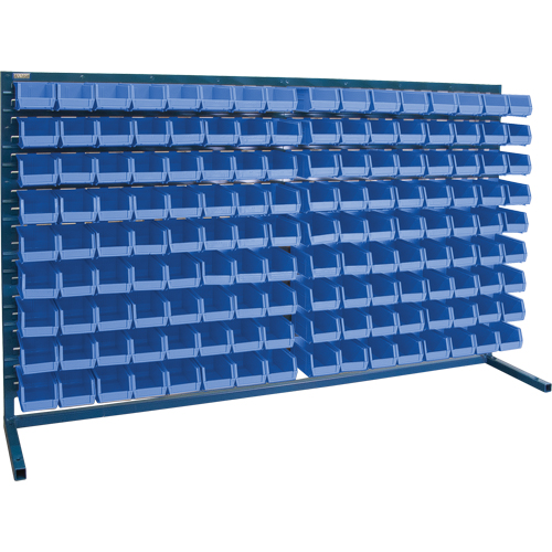 Rayonnage &agrave; persienne avec bacs, 144 bacs, 72" la x 15" p x 40" h Chandler Sales