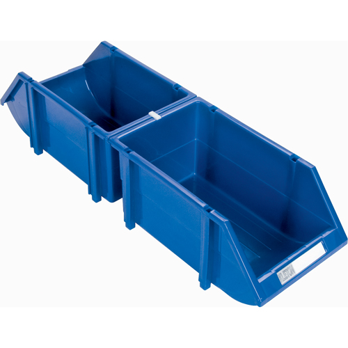 Bac empilable & &agrave; suspendre, 4-13/16" la, 3-3/16" h x 7-1/8" p, Bleu Chandler Sales