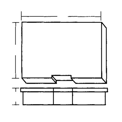 Compartment Case, Plastic, 15-1/2" W x 11-3/4" D x 2-1/2" H, Grey Chandler Sales
