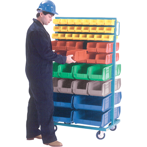 Supports mobiles pour contenants - &agrave; deux c&ocirc;t&eacute;s, 0 bacs, 36" la x 24" p x 67-1/2" h Chandler Sales