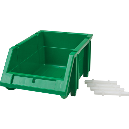 Stack & Hang Bin, 4-13/16" W x 3-3/16" H x 7-1/8" D, Green Chandler Sales