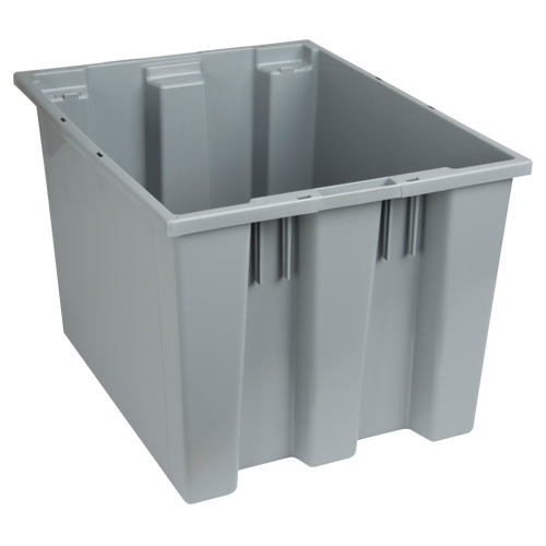 Contenants Stack & Nest, 13" x 19,5" x 15,5", Gris Chandler Sales